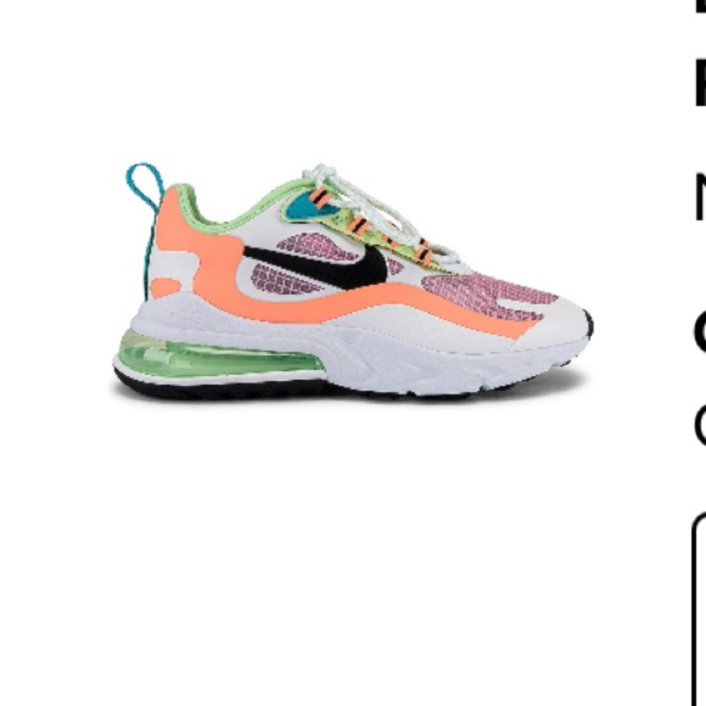 Air max 270 REACT SE sneaker - multi colored sz 7